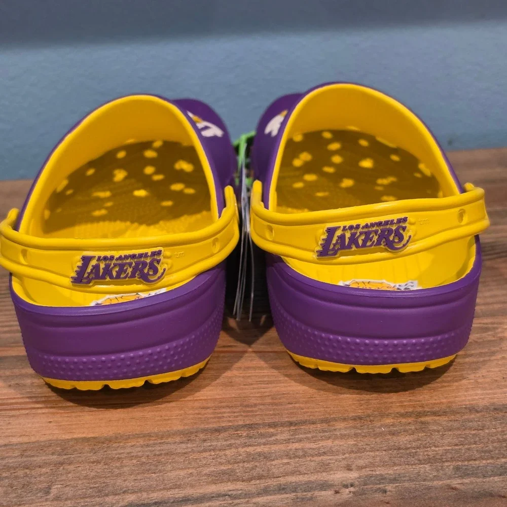 Crocs Mens Clog Purple Los Angeles Lakers NBA Classic 208650-7 Size M 8 W‎ 10